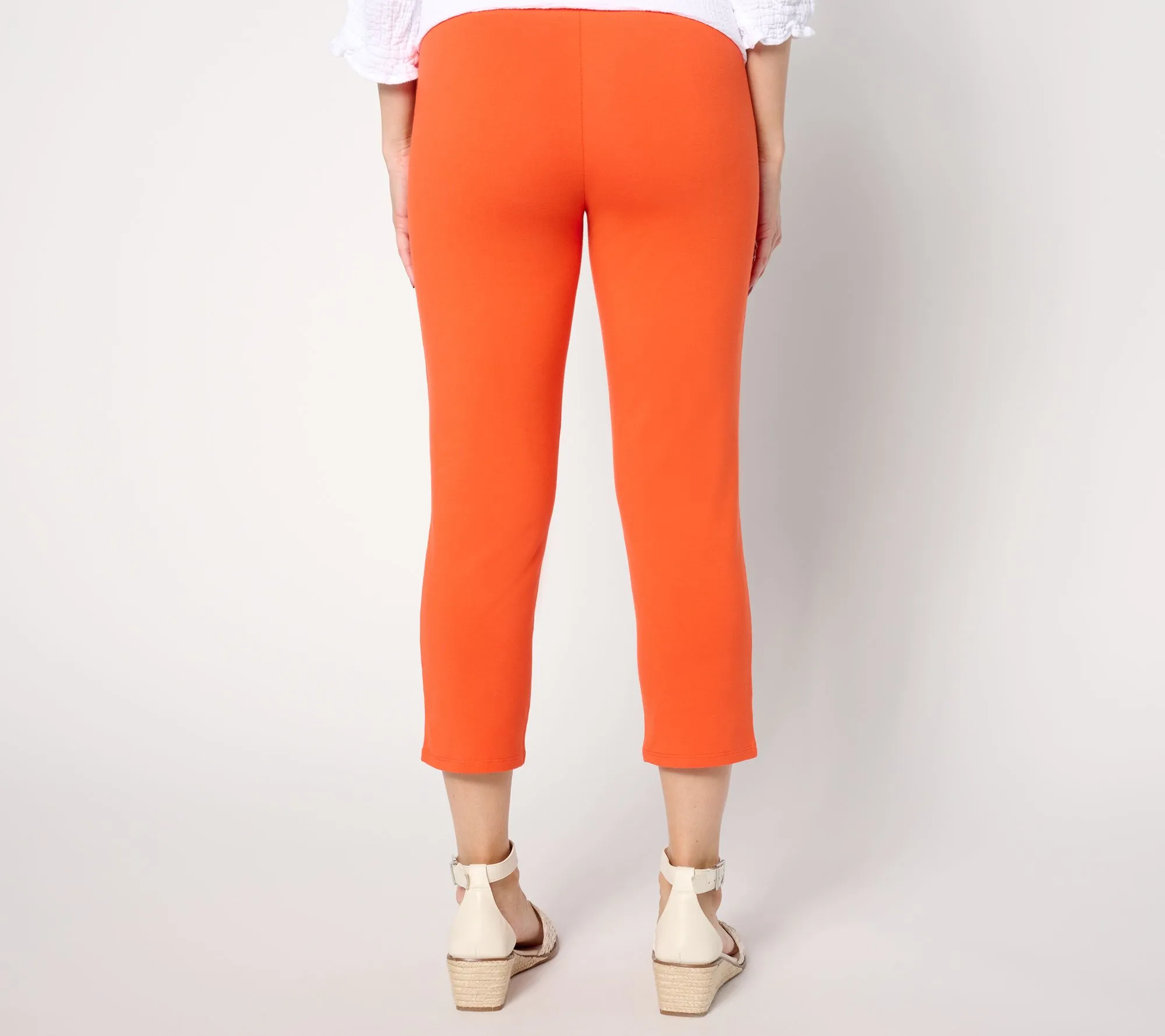 "As Is" Women With Control Petite Set of 2 Slim Leg Knit Crop Pants