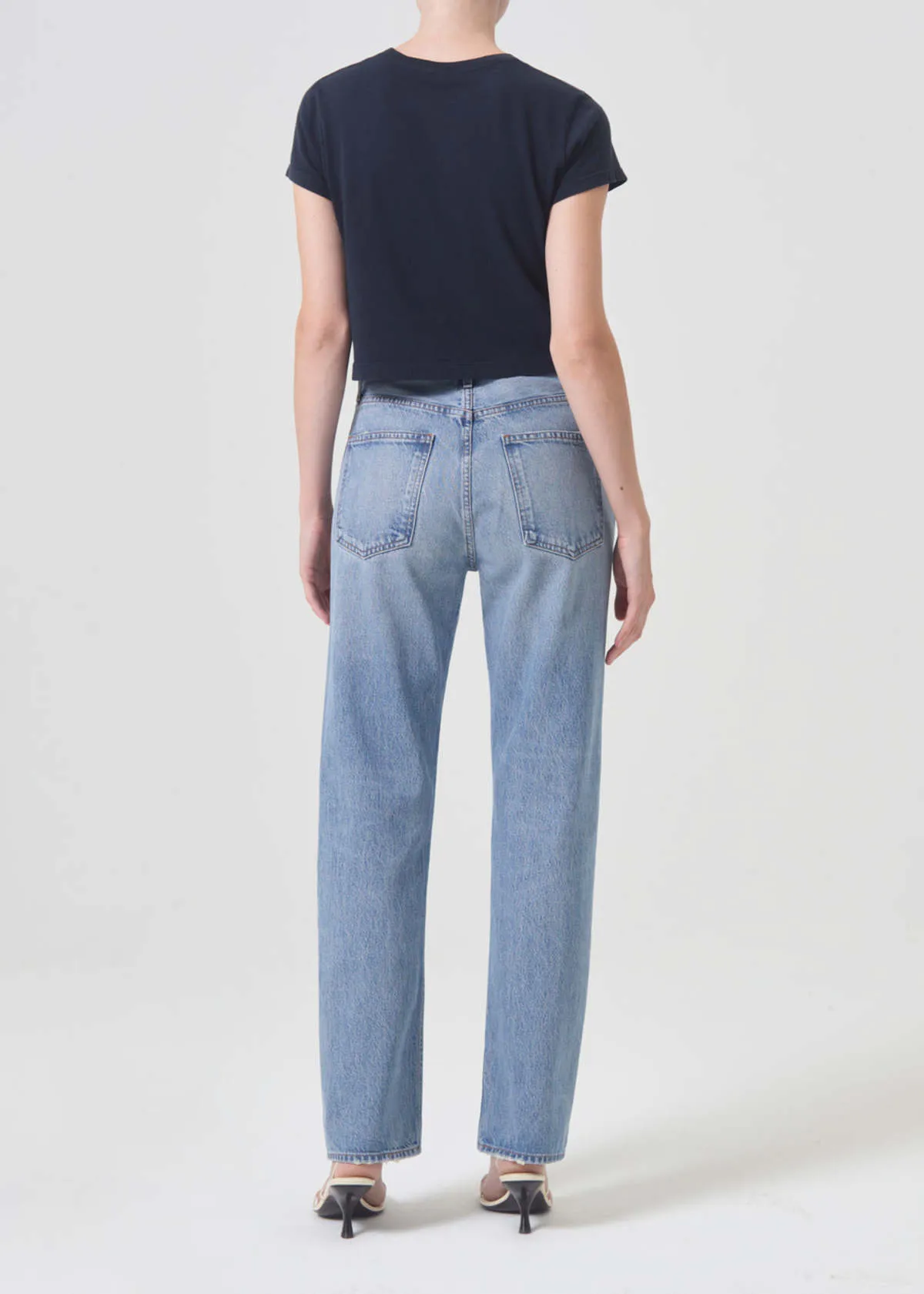 90s Pinch Waist High Rise Straight Jeans - Infinite