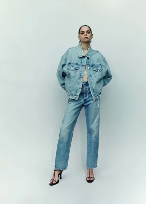 90s Pinch Waist High Rise Straight Jeans - Infinite