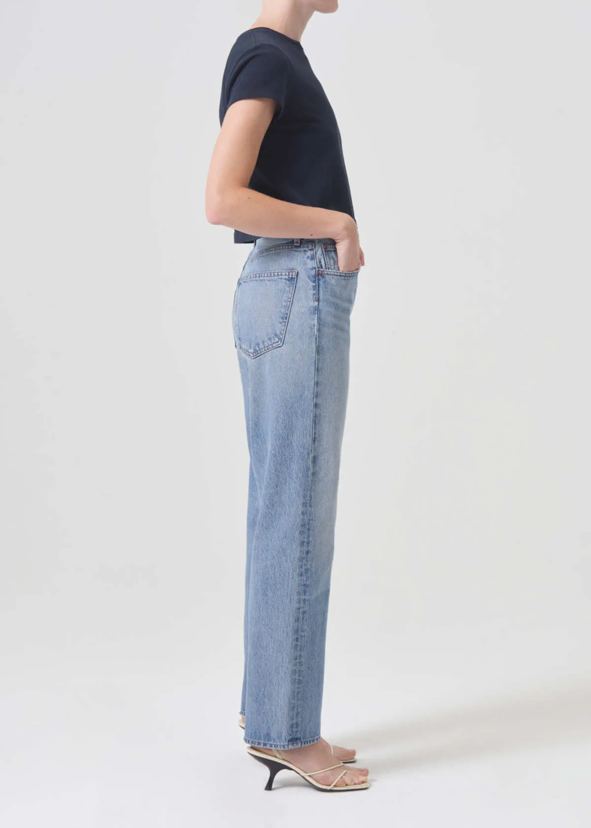 90s Pinch Waist High Rise Straight Jeans - Infinite