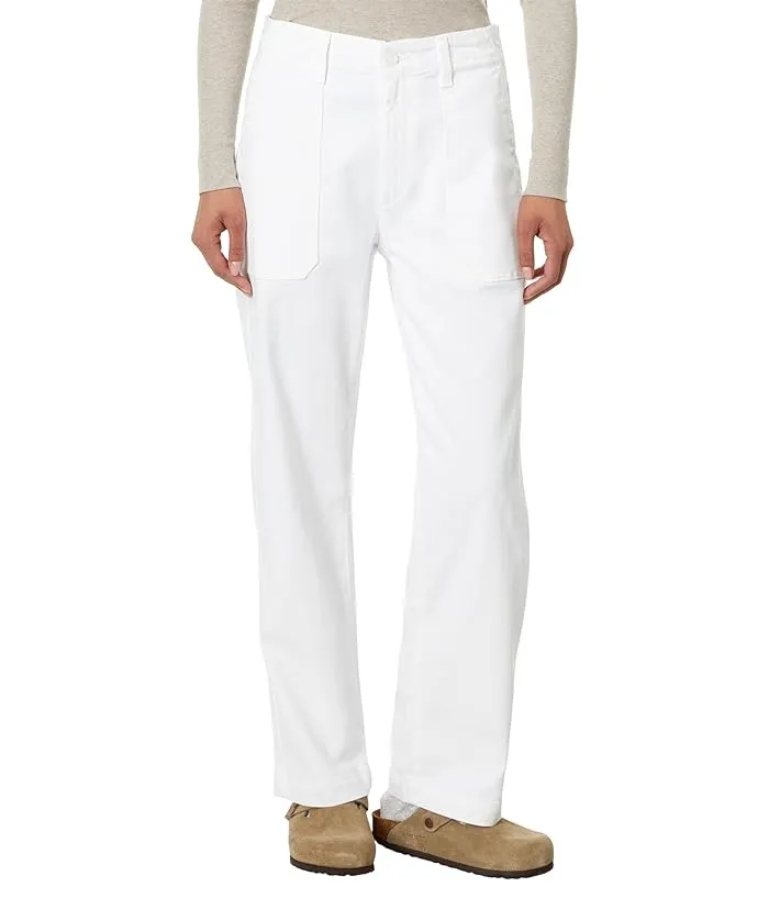 AG Jeans Analeigh High-Rise Straight Crop in Cloud White