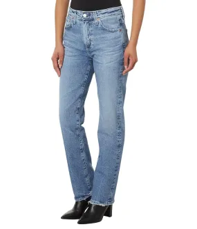 AG Jeans Saige High-Rise Straight in 16 Years Cupola