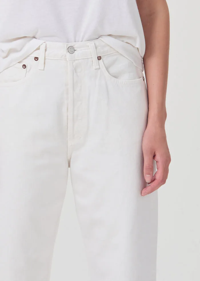 AGOLDE 90's Crop Mid Rise Straight Jean W - Salt