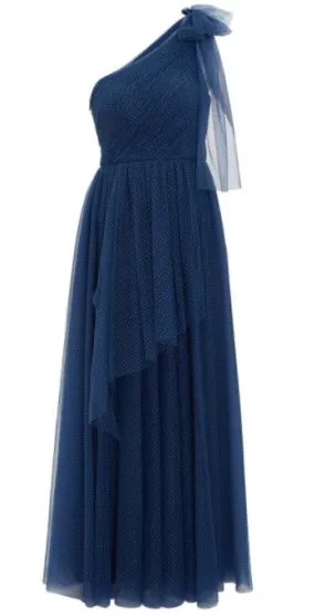 Akira Spot Tulle Maxi Dress