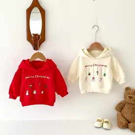 Baby Kid Girls Letters Christmas Hoodies Sweatshirts Wholesale 23101995