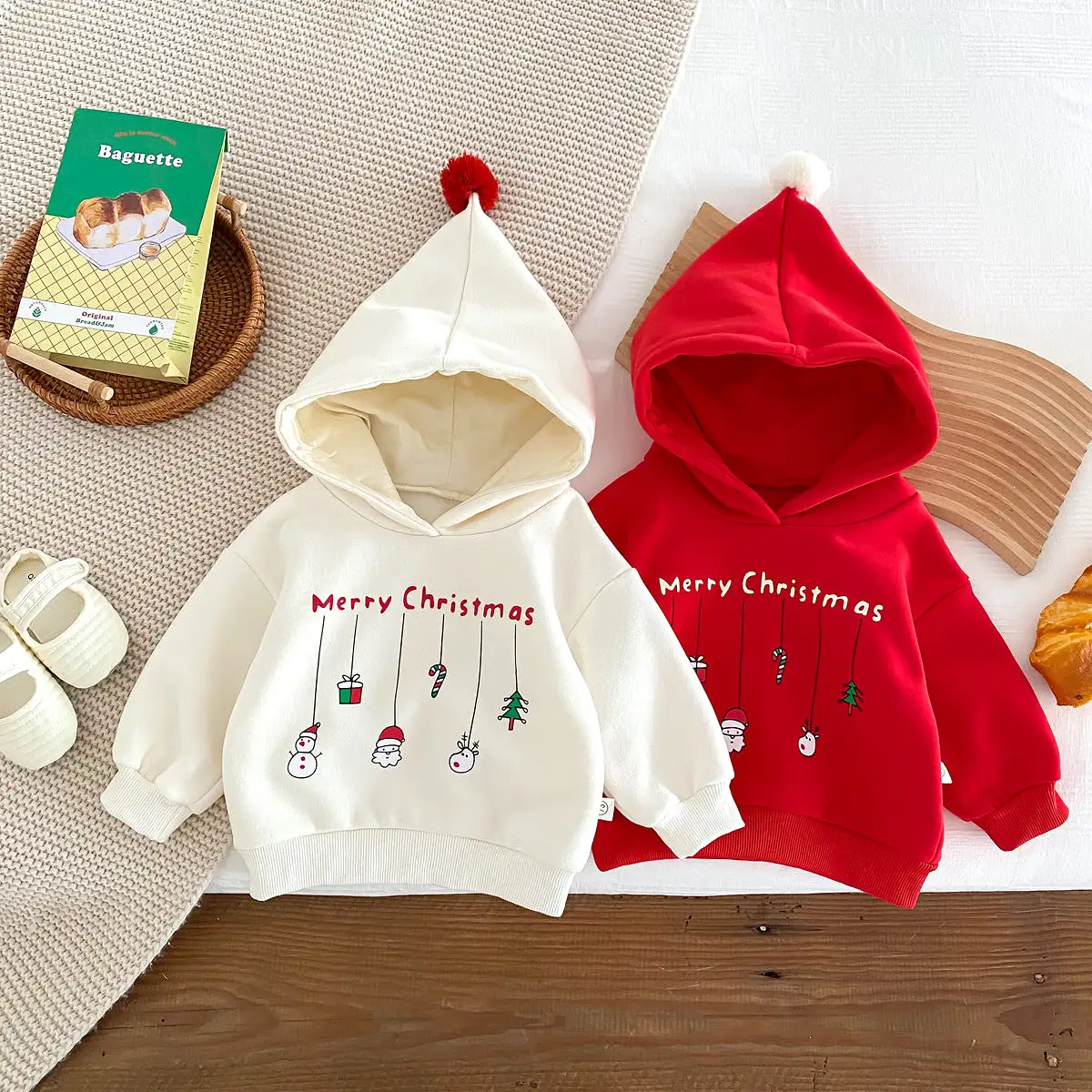 Baby Kid Girls Letters Christmas Hoodies Sweatshirts Wholesale 23101995