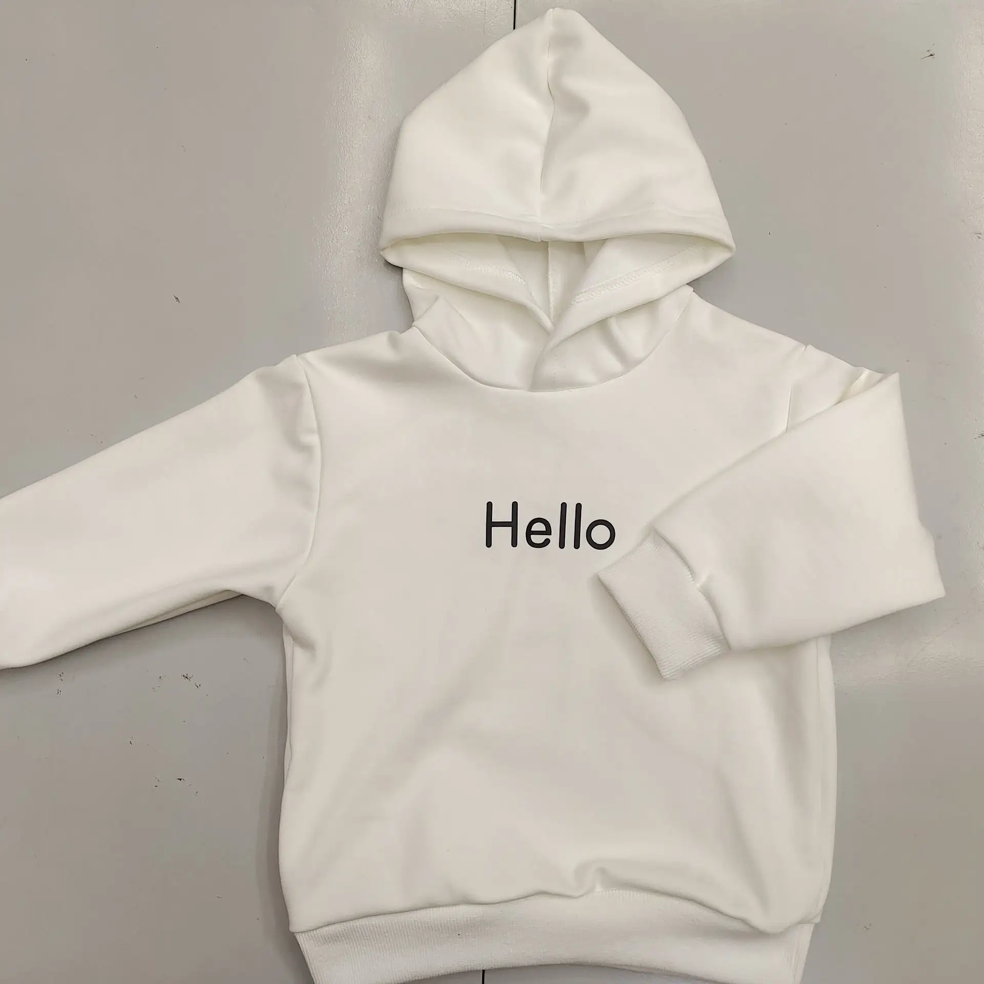 Baby Kid Unisex Solid Color Letters Hoodies Sweatshirts Wholesale 23082805