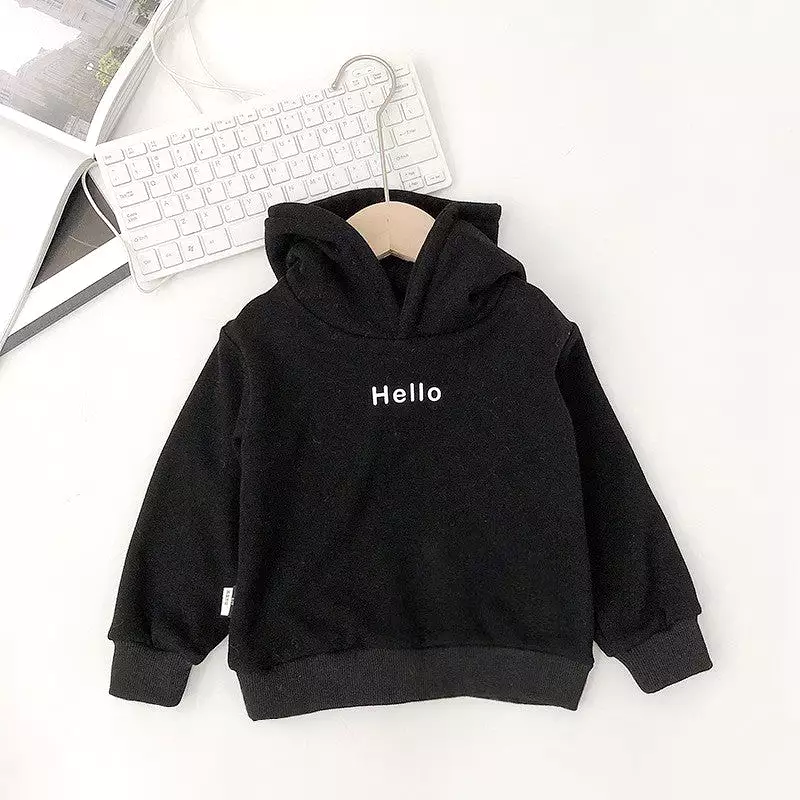 Baby Kid Unisex Solid Color Letters Hoodies Sweatshirts Wholesale 23082805