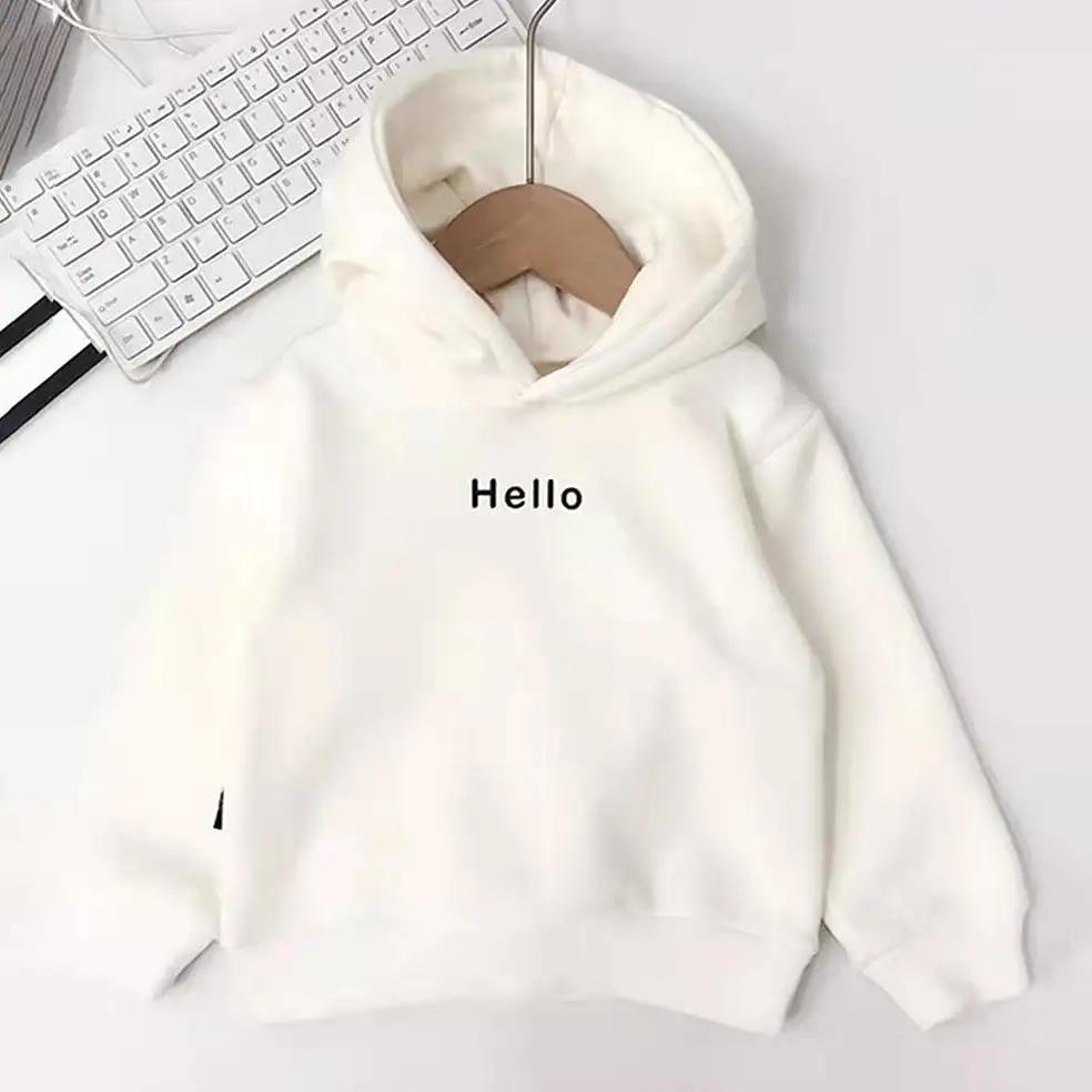 Baby Kid Unisex Solid Color Letters Hoodies Sweatshirts Wholesale 23082805