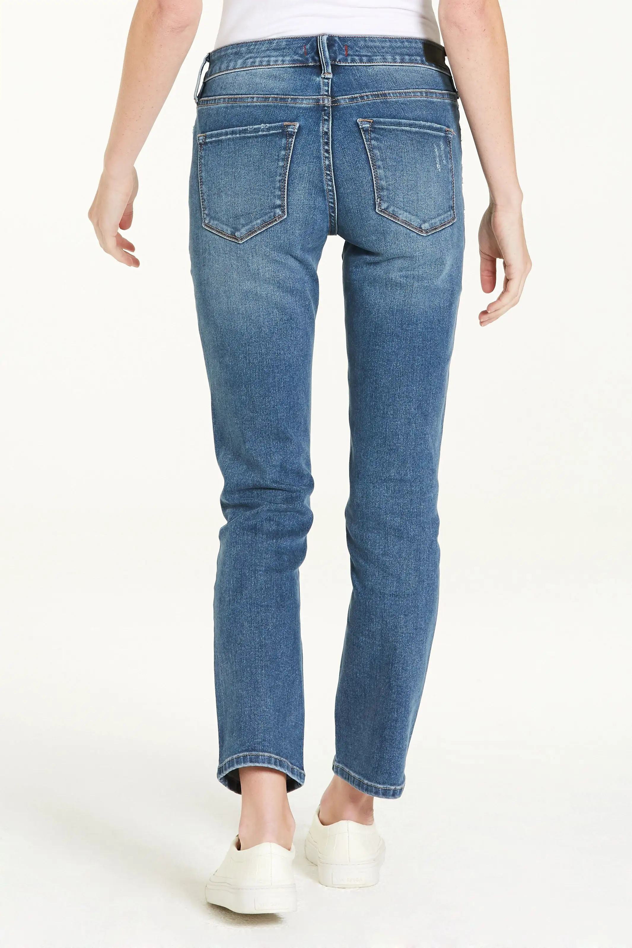 Blaire High Rise Ankle Slim Straight Jeans