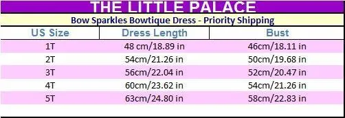 Bow Sparkles Princess Bowtique Dress - Priority Shipping