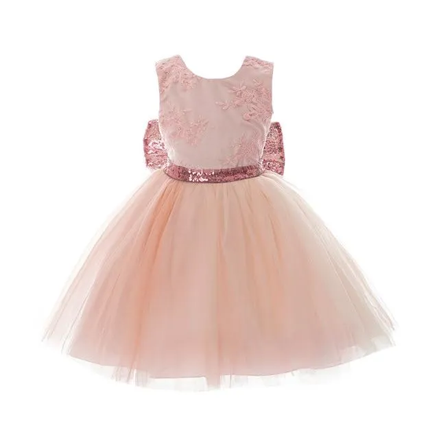 Bow Sparkles Princess Bowtique Dress - Priority Shipping