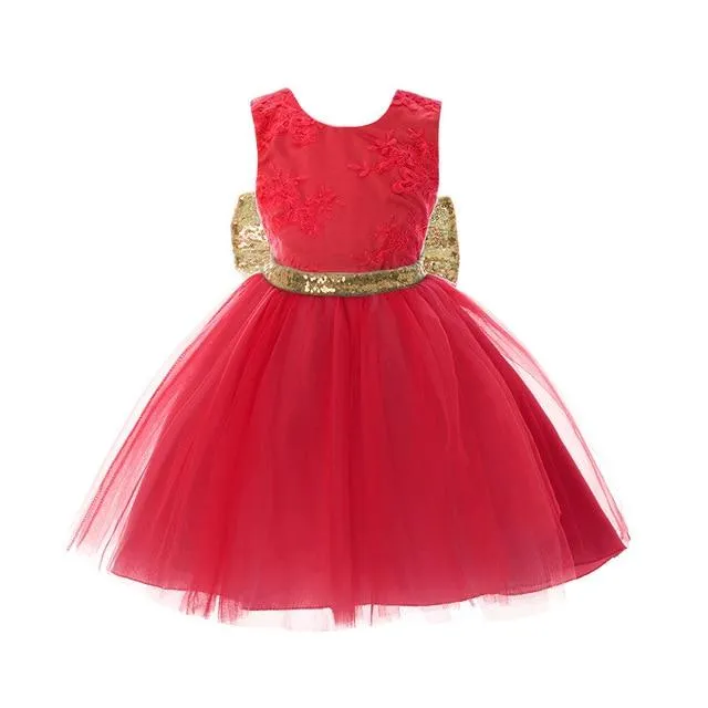 Bow Sparkles Princess Bowtique Dress - Priority Shipping