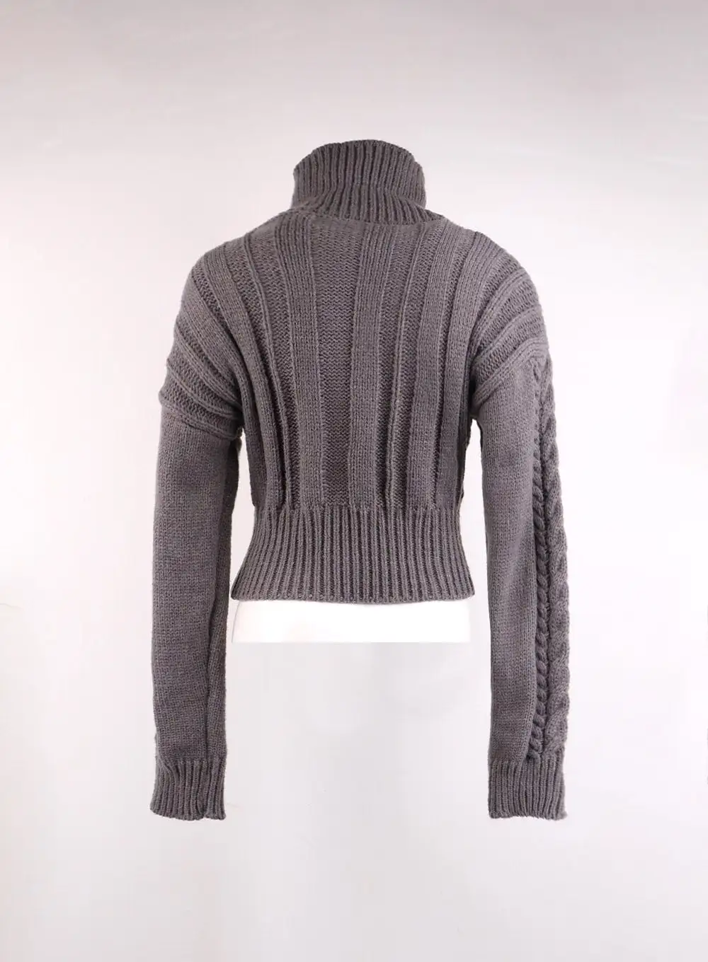 Cable Knit Crop Sweater OJ426