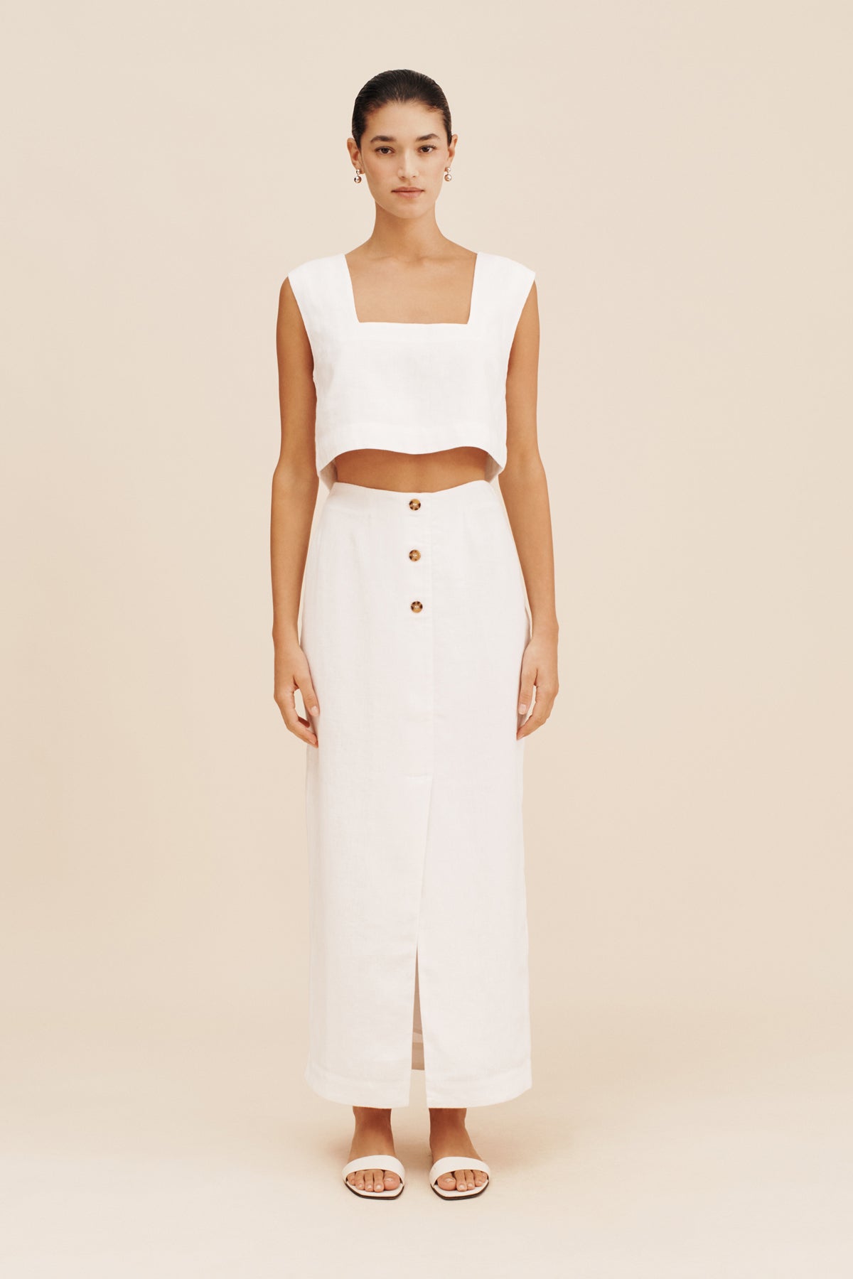 CALEB CROP TOP - IVORY