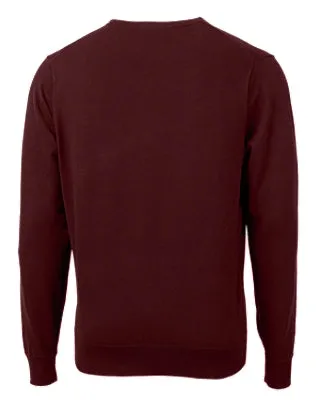 Cutter & Buck Lakemont Tri-Blend V-Neck Pullover Sweater Bordeaux