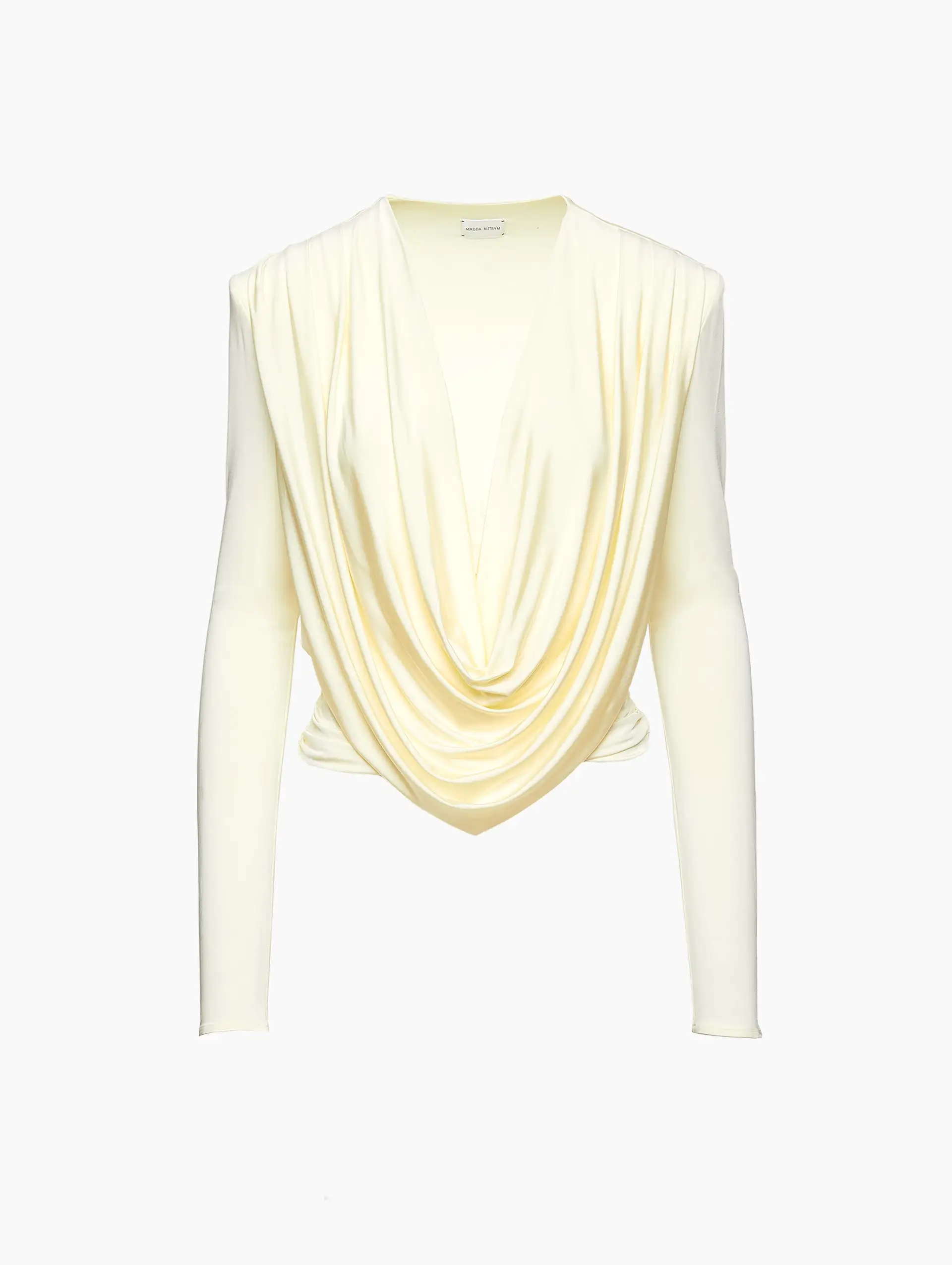 Draped Jersey Blouse