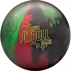 DV8 Pitbull Bark Bowling Ball Black/Red/Green