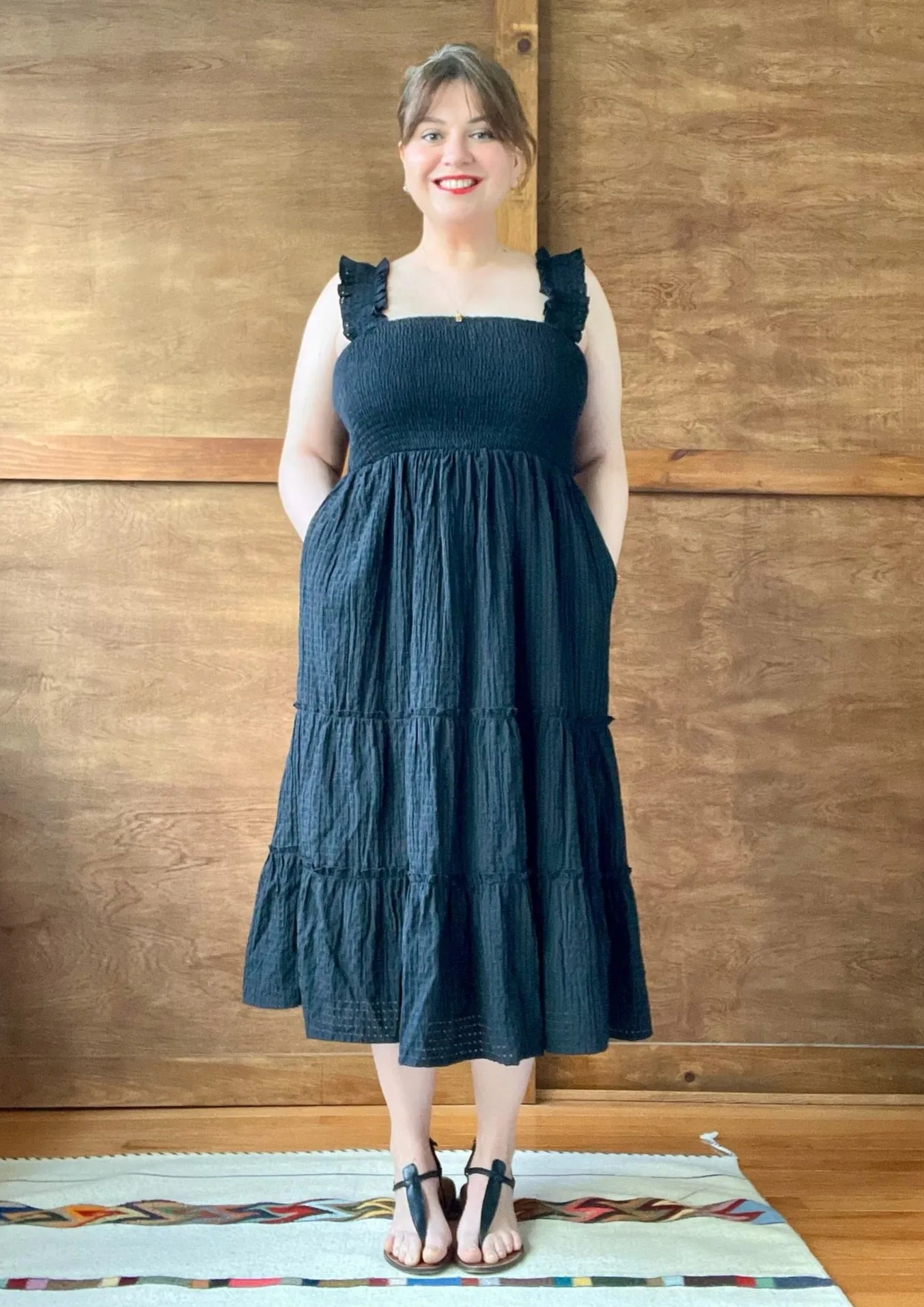 Final Sale - Sofia Smocked Midi Dress