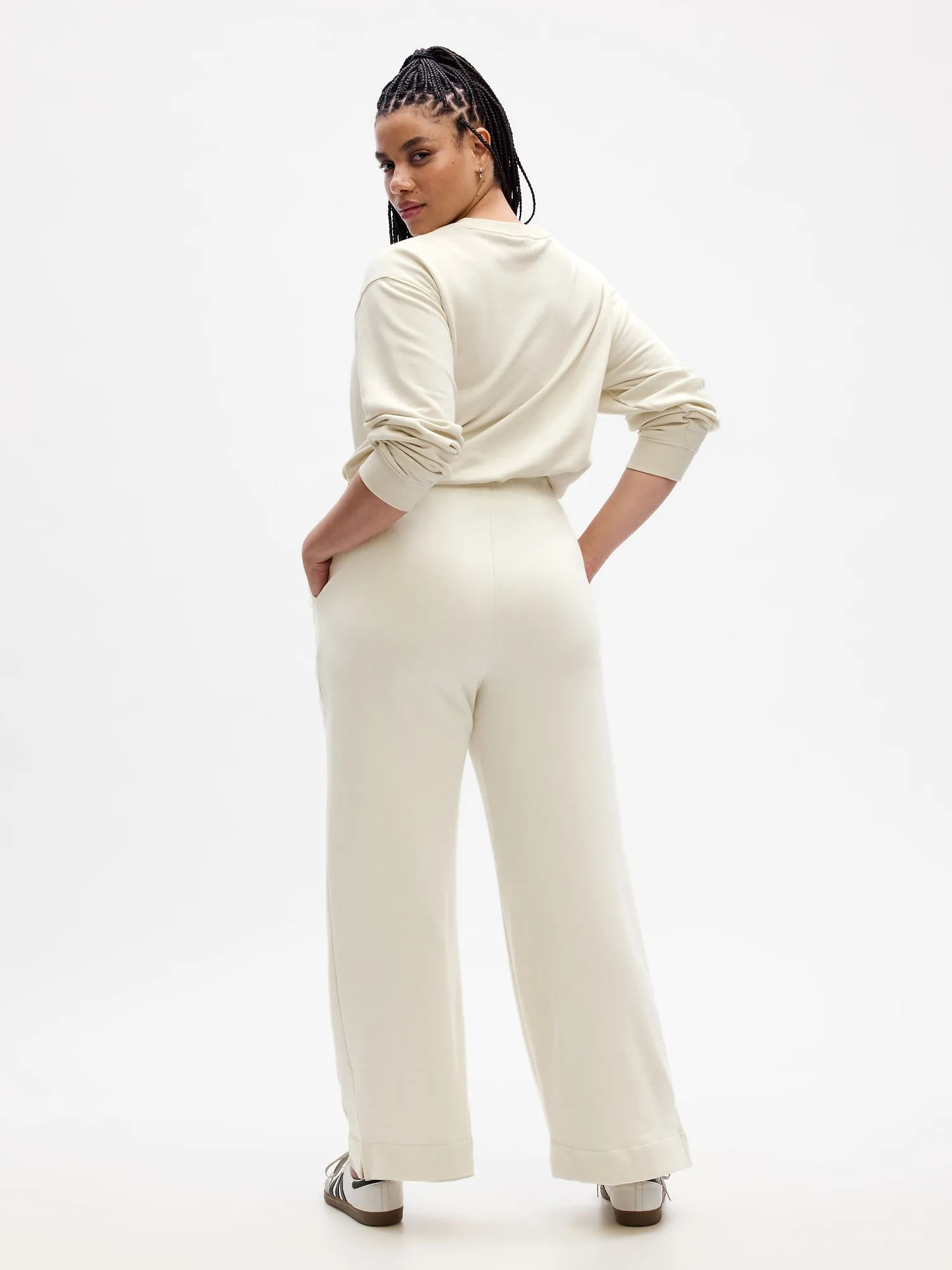 Fleece Wide-Leg Pants