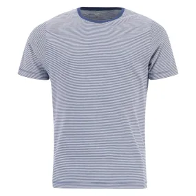 FYNCH-HATTON CASUAL FIT Navy T-SHIRT With Maritime Stripes | Menswear Online