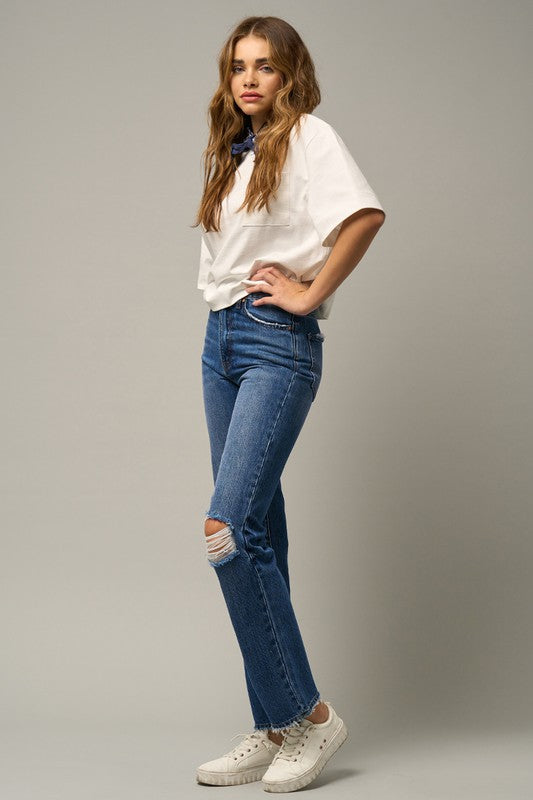 GEMMA HIGH RISE STRAIGHT JEANS [ONLINE EXCLUSIVE]