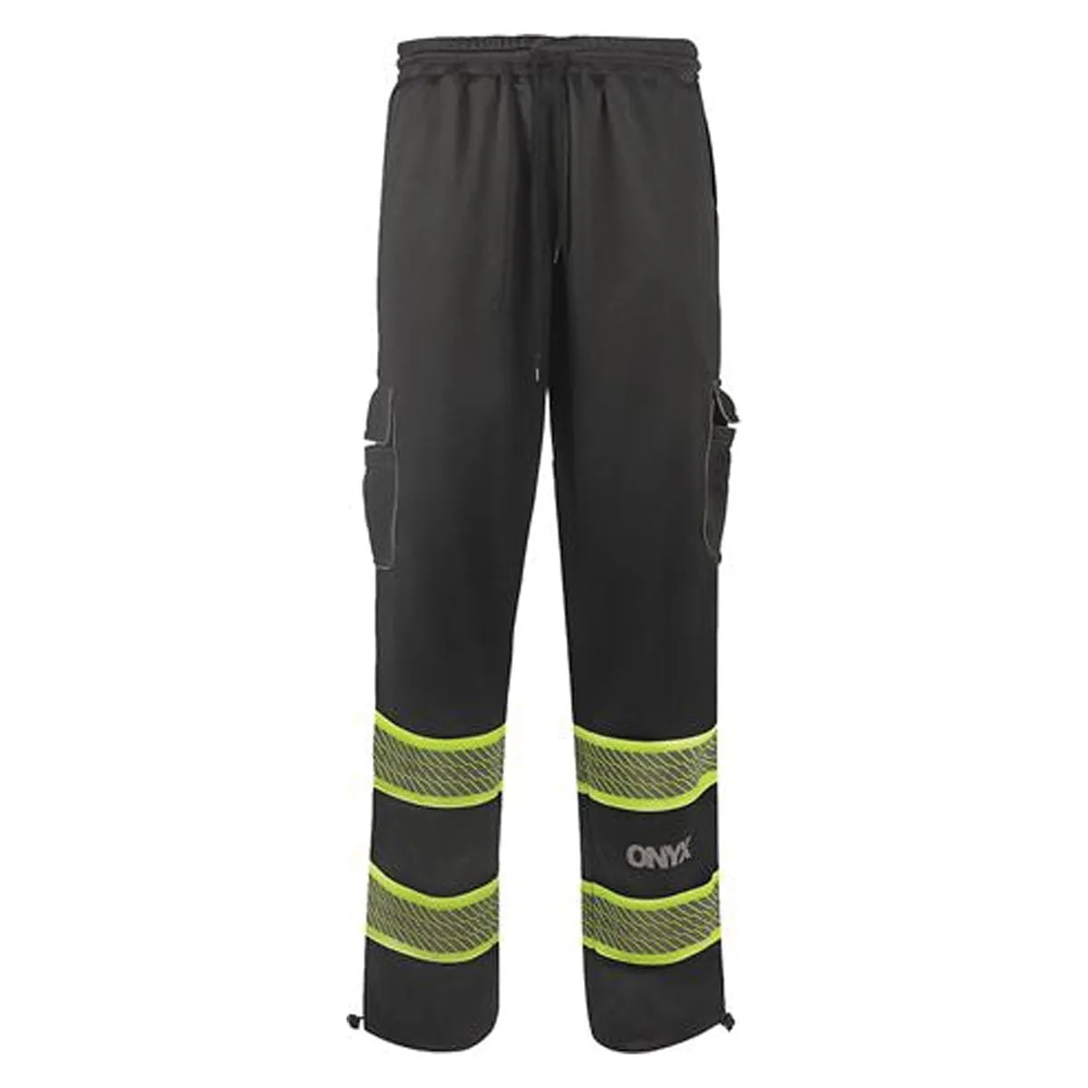 GSS Safety Non-ANSI ONYX Fleece Enhanced Visibility Sweat Pants w/ Segment Tape