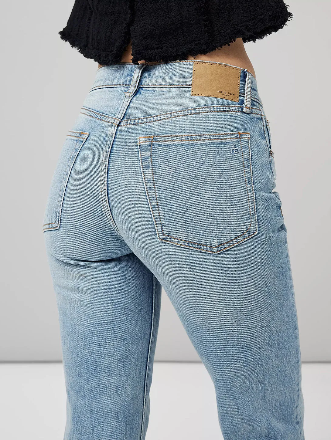 Harlow Mid Rise Straight Jean - Lou 1