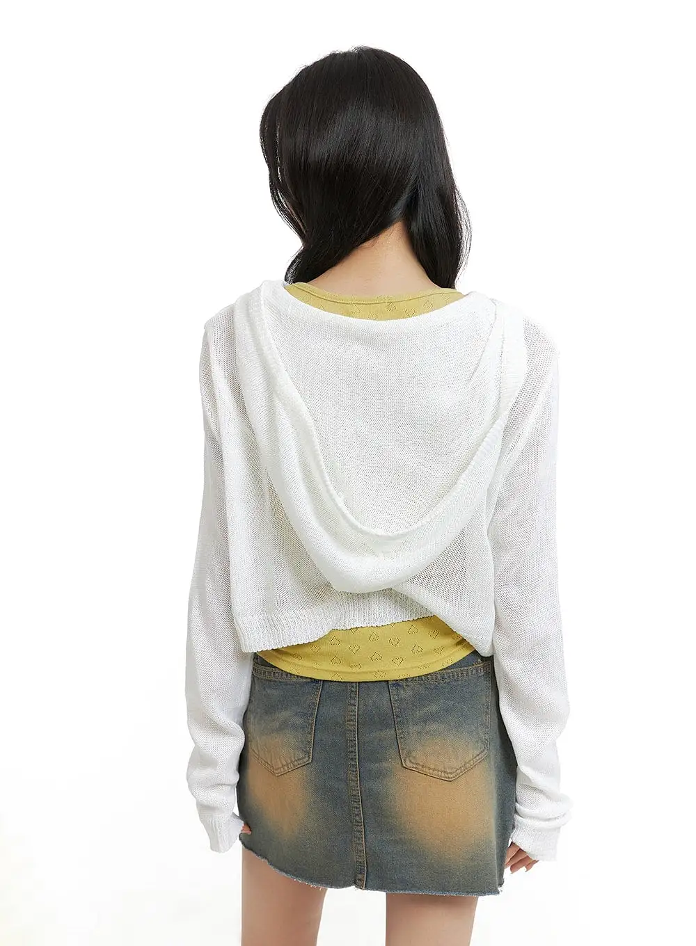 Hooded Crop Summer Knit Top CM426