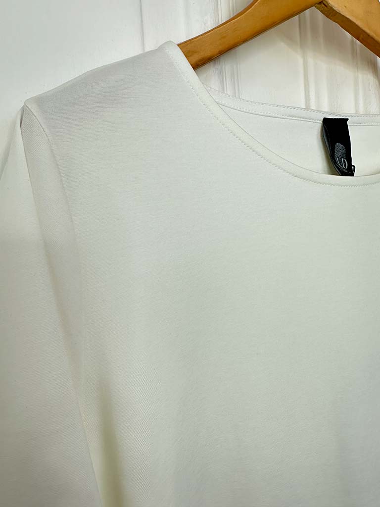 I.D Cutout Pocket Top - Ivory