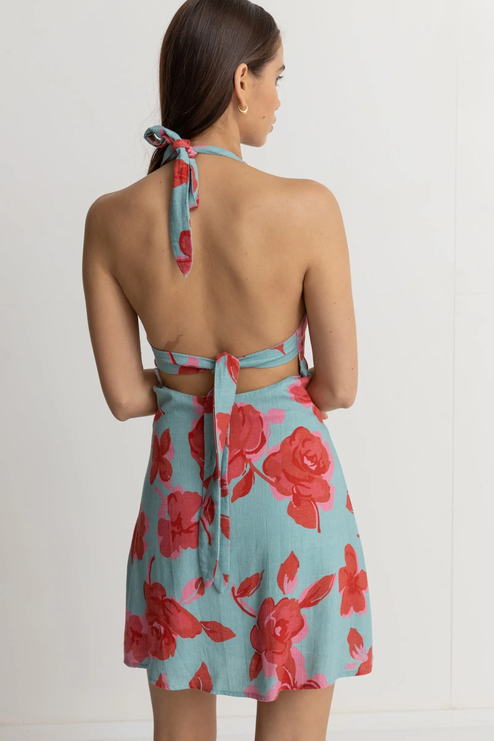 Inferna Floral Halter Dress Spring