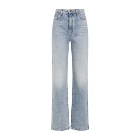 KHAITE High-Rise Straight-Leg Danielle Jeans