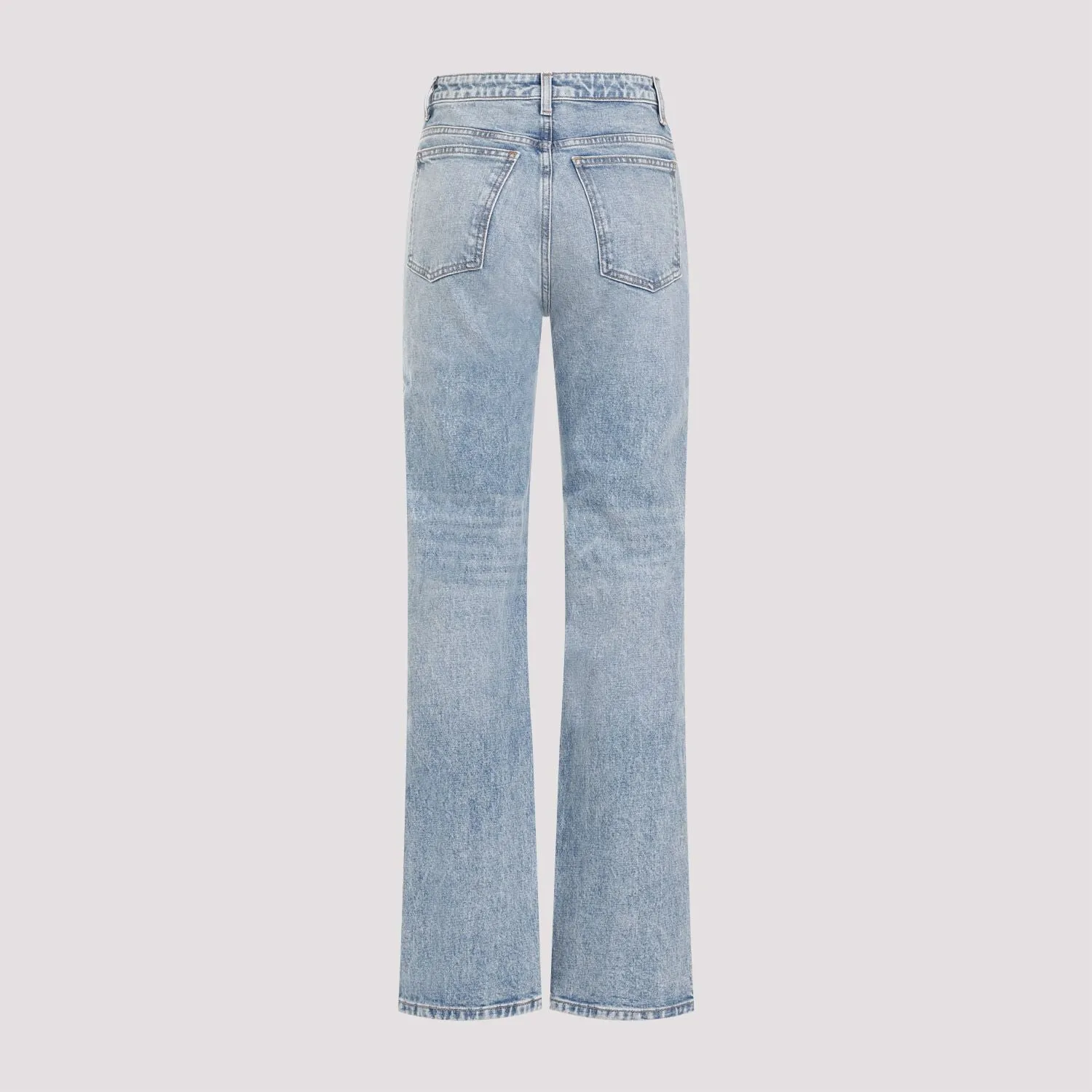 KHAITE High-Rise Straight-Leg Danielle Jeans