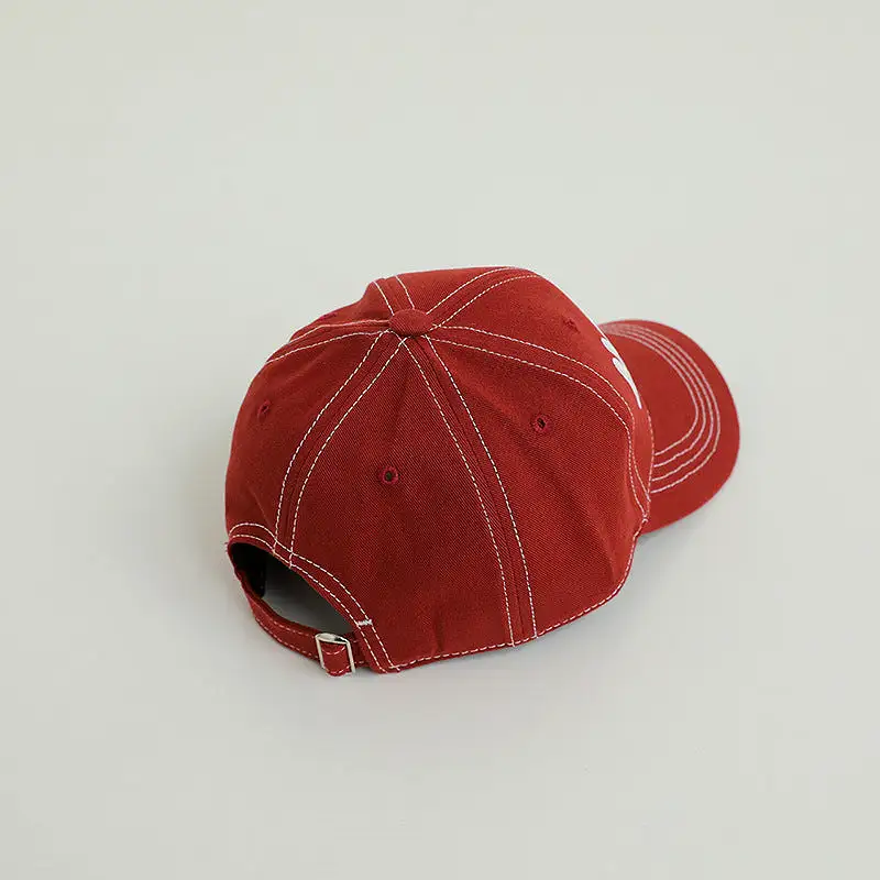 Kid Girls Boys Letters Color-blocking Embroidered Accessories Hats Wholesale 240111152