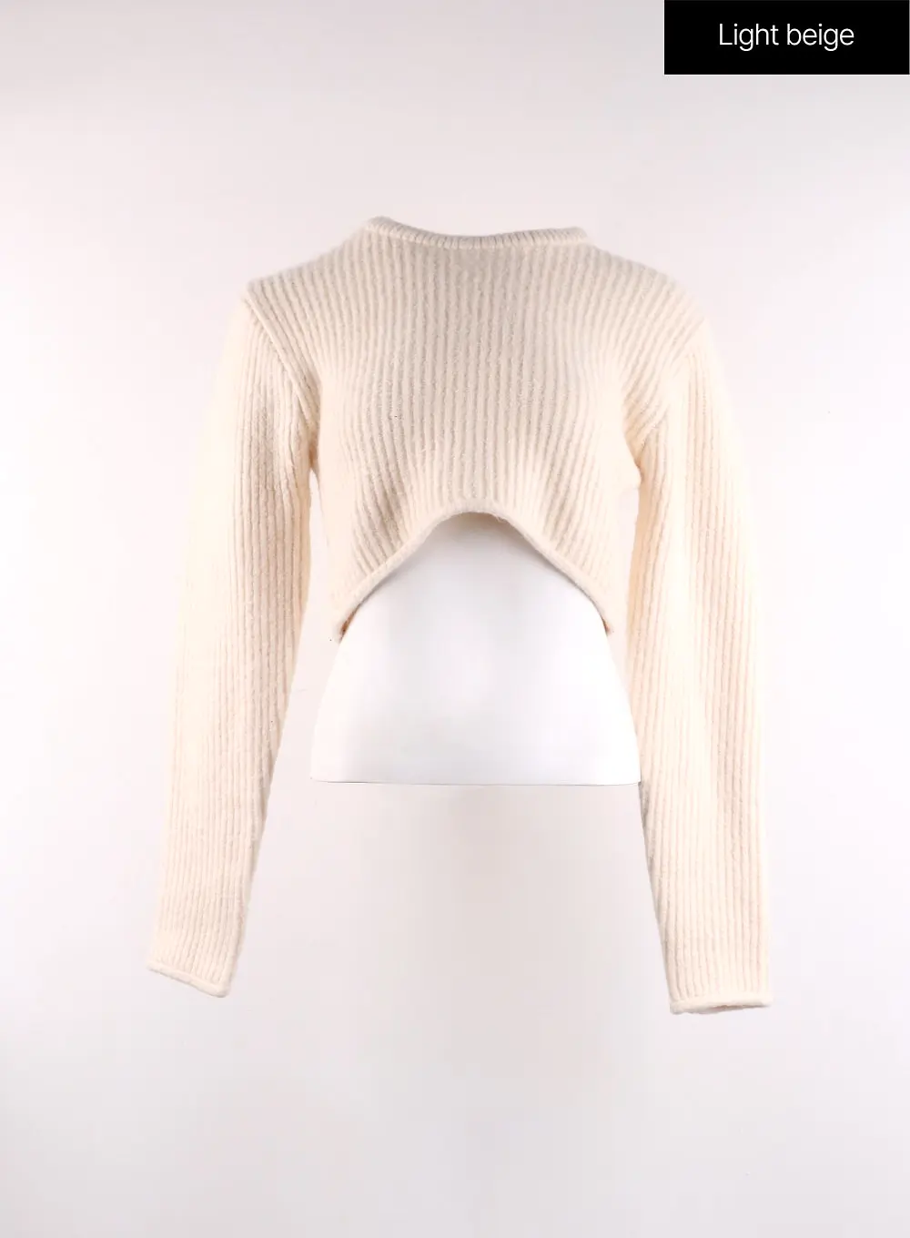 Knit Long Sleeve Crop Top CF405