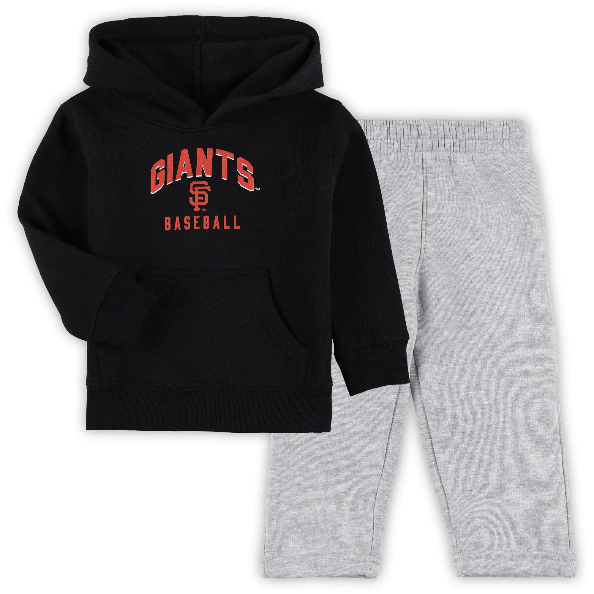 Lids Toddler Black/Gray San Francisco Giants Play-By-Play Pullover Fleece Hoodie & Pants Set