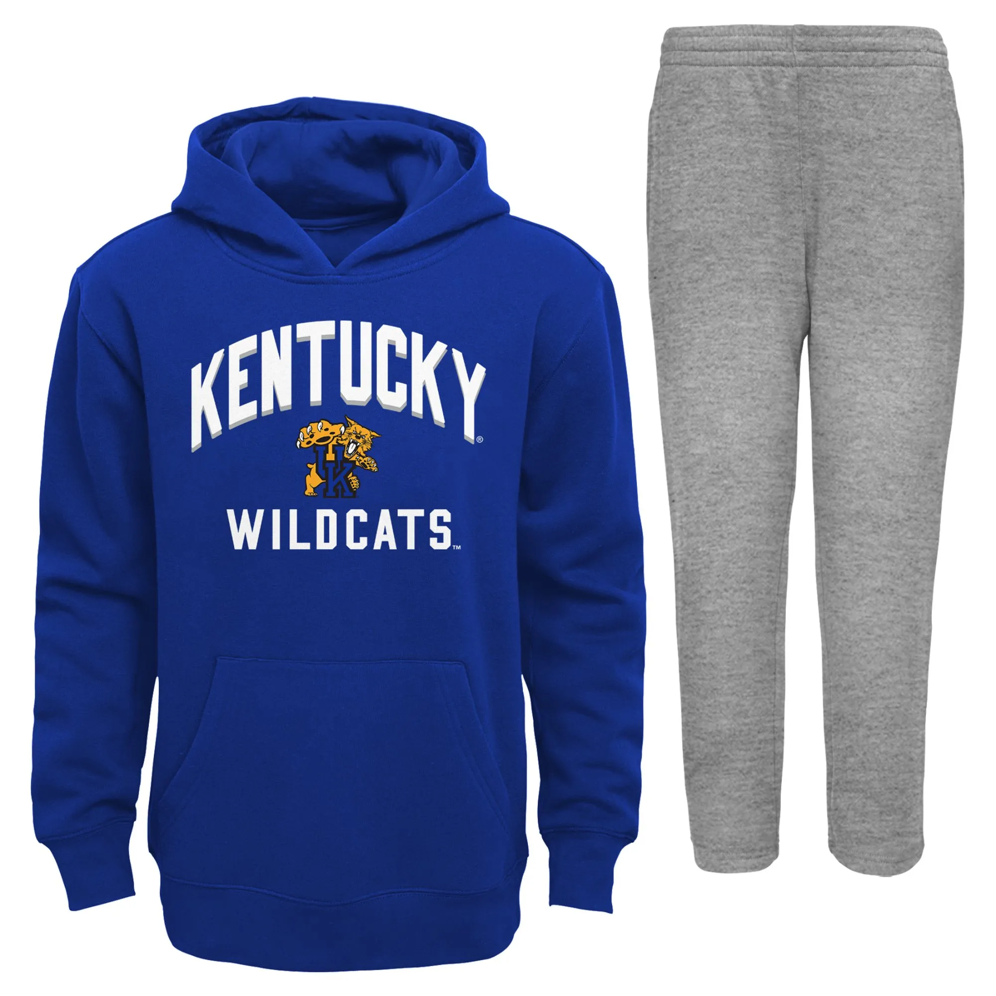 Lids Toddler Royal/Gray Kentucky Wildcats Play-By-Play Pullover Fleece Hoodie & Pants Set