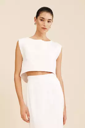 MARTINA CROP TOP - IVORY