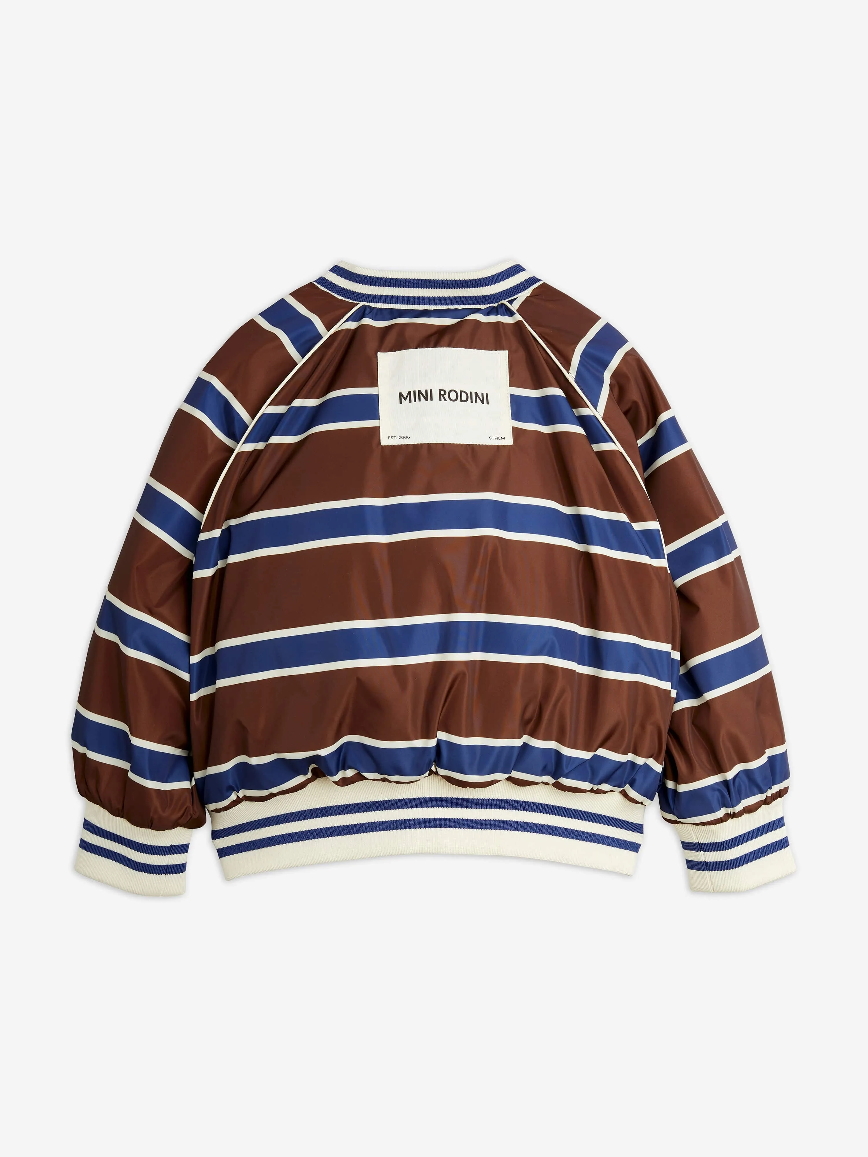 Mini Rodini Boys Reversible Baseball Jacket in Multicolour