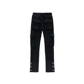 Mouty Black Fleece Cargo Pants