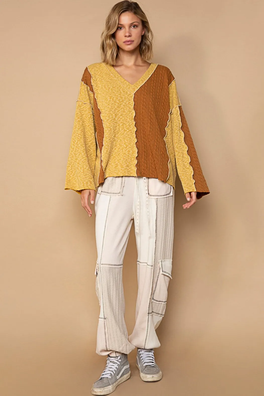 Mustard & Choco Sweater