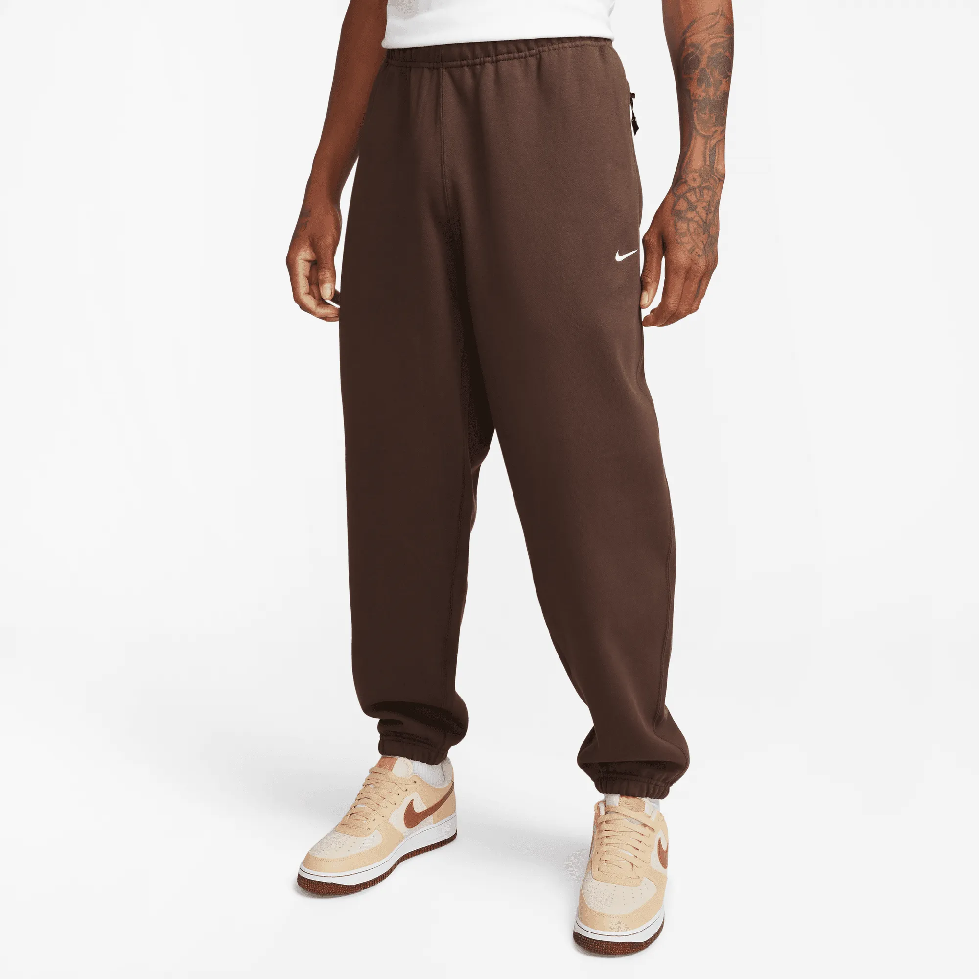 Nike Solo Swoosh Fleece Brown Pants