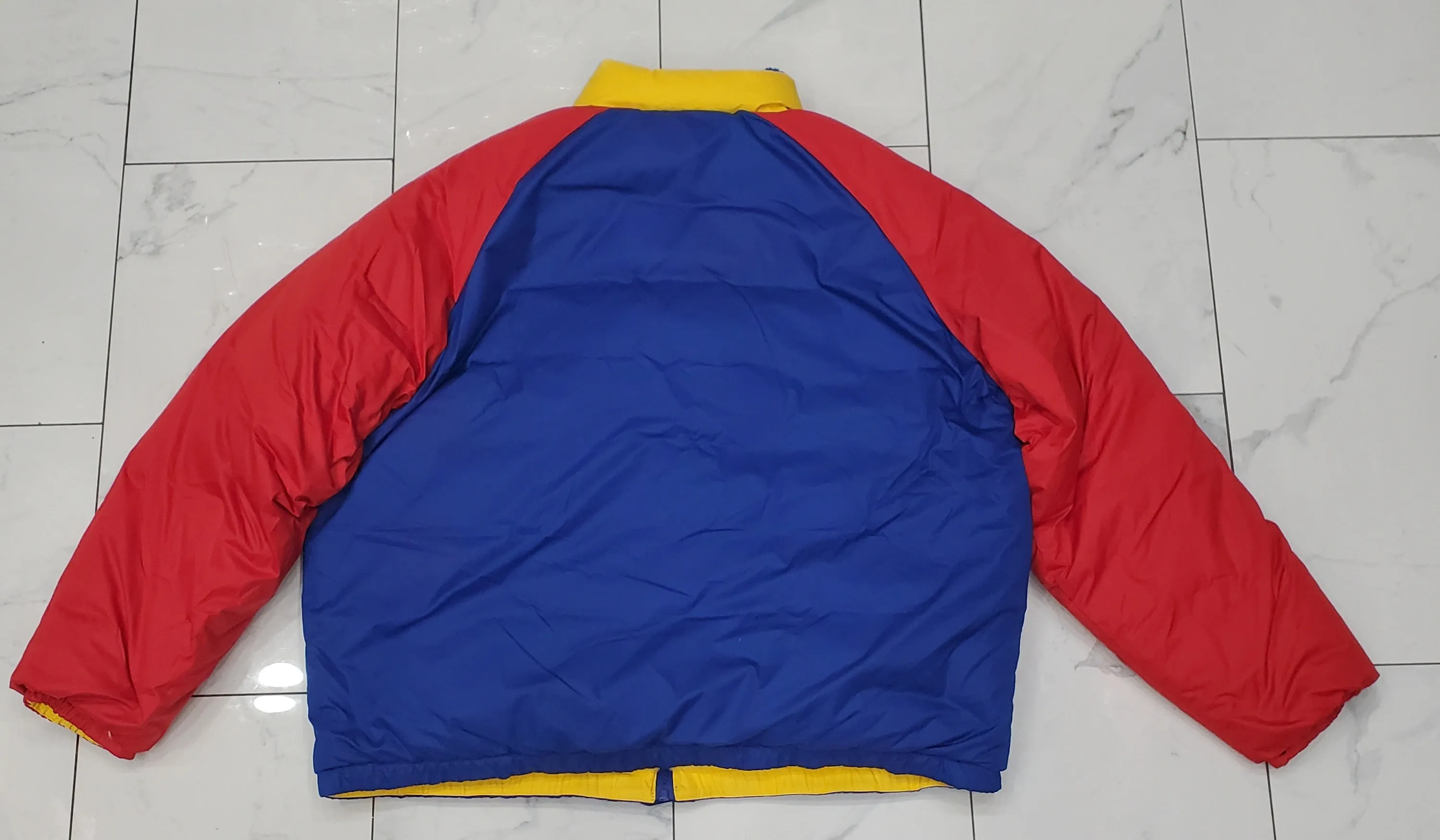 Nwt Polo Ralph Royal Blue/Red Lauren Reversible Cookie Down Jacket