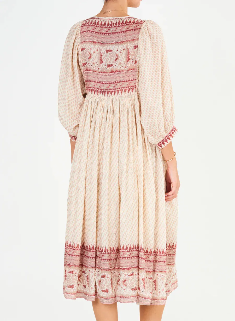 Ode Gathered Dress -  Multi