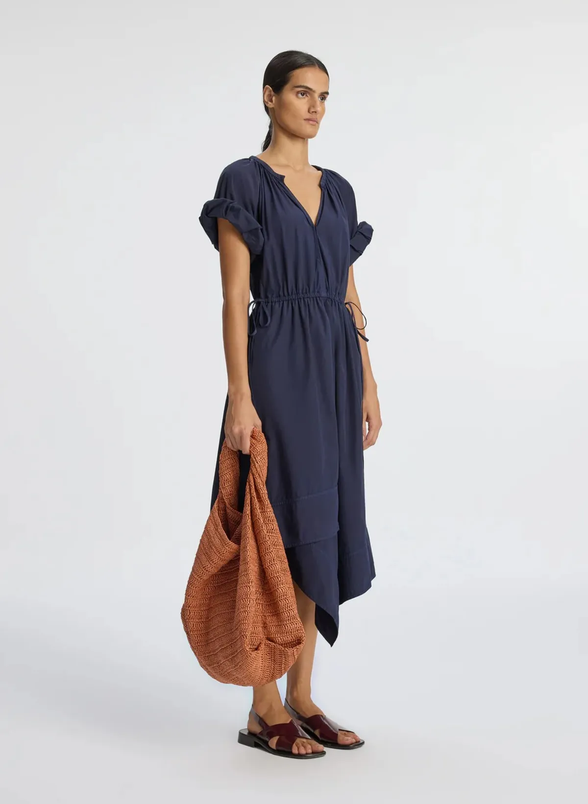 Odin Poplin Dress - Maritime Navy