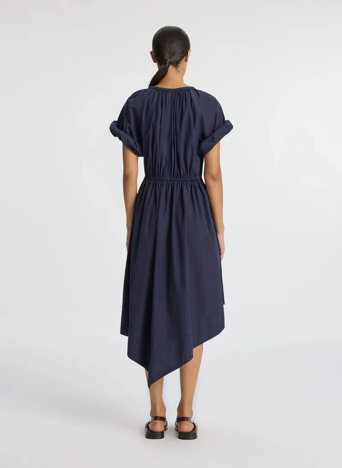 Odin Poplin Dress - Maritime Navy