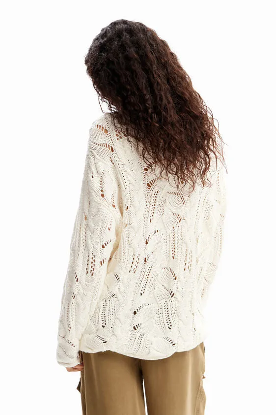 Oversize Openwork Pullover