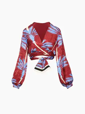 Palmas De Lana Wrap Top