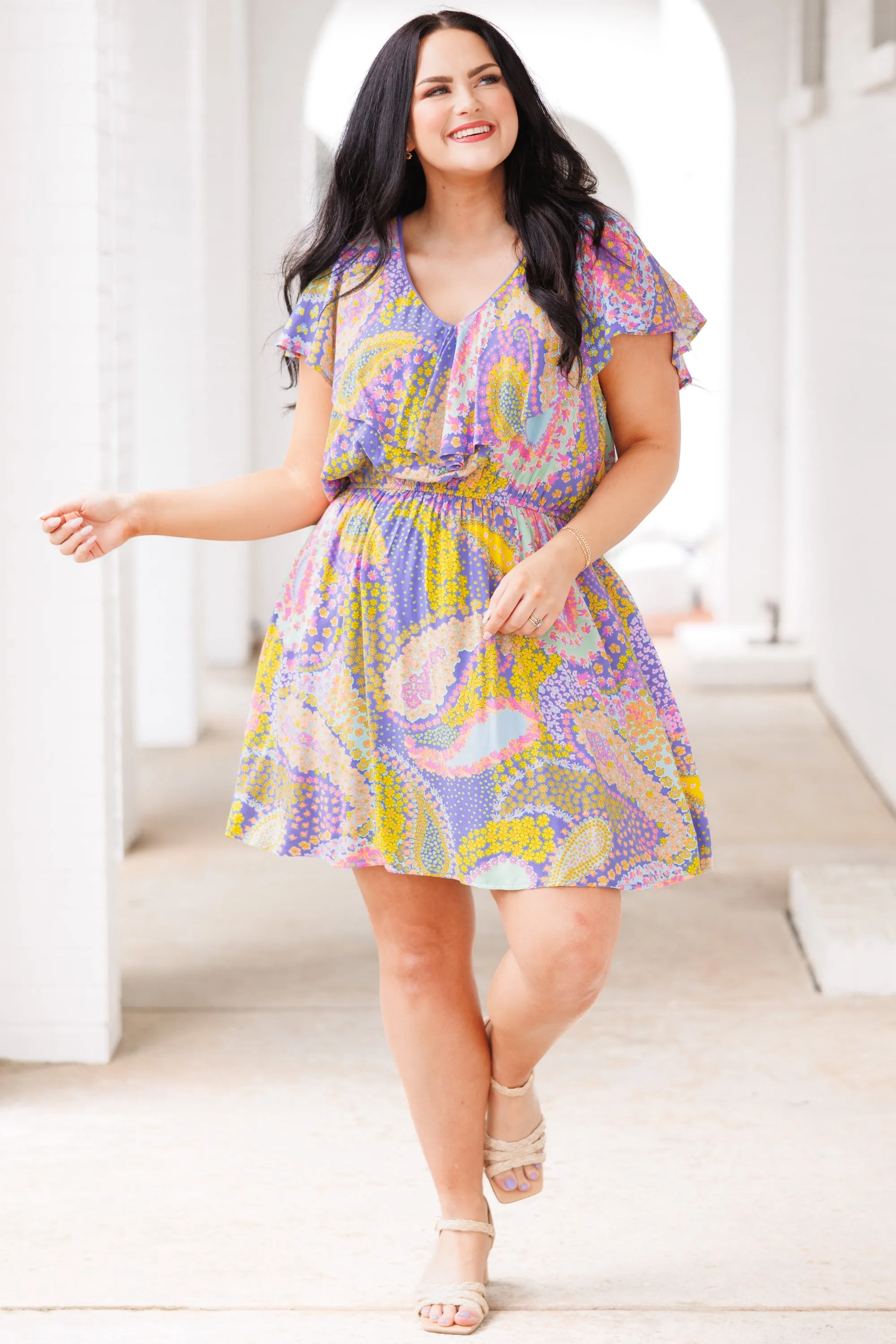 Perky Print Dress, Multi