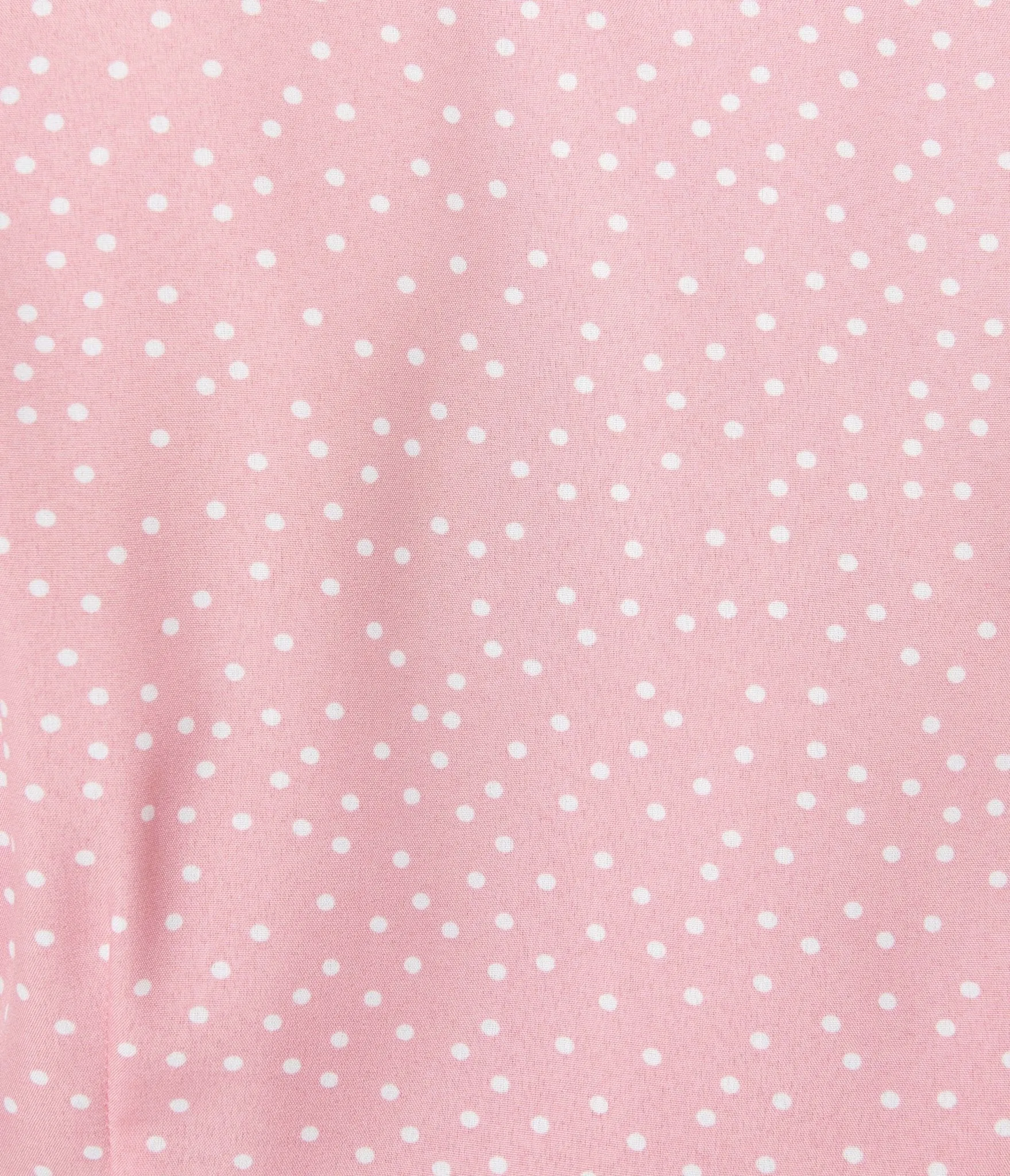 Pink & White Polka Dot Wrap Dress